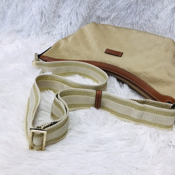 GUCCI WEBLINE NYLON CANVAS CROSSBODY SLING FINAL SALE - Picture 7 of 13